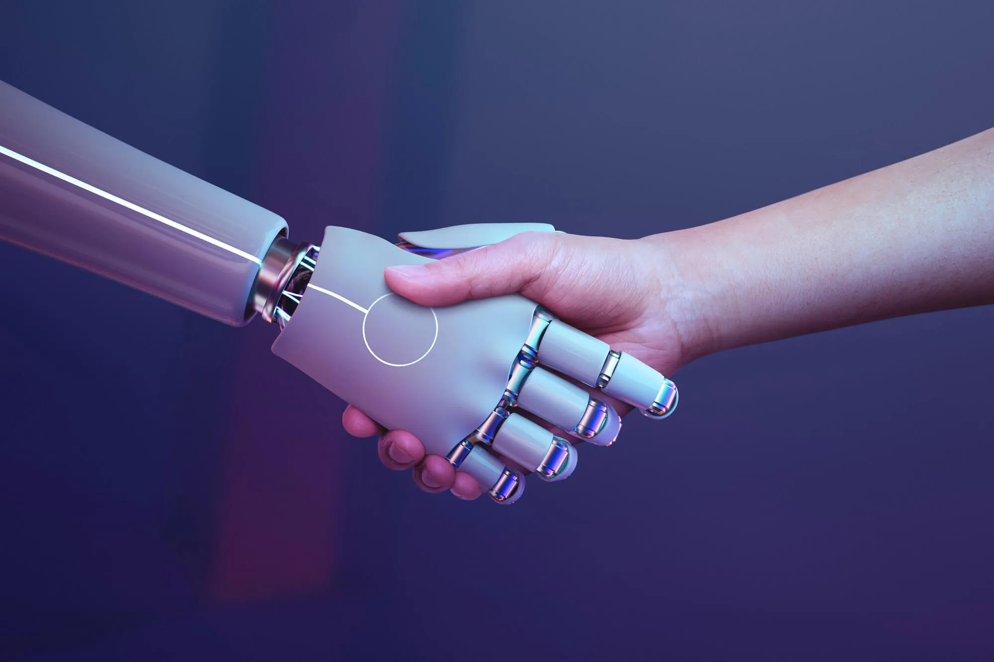 Robot human handshake